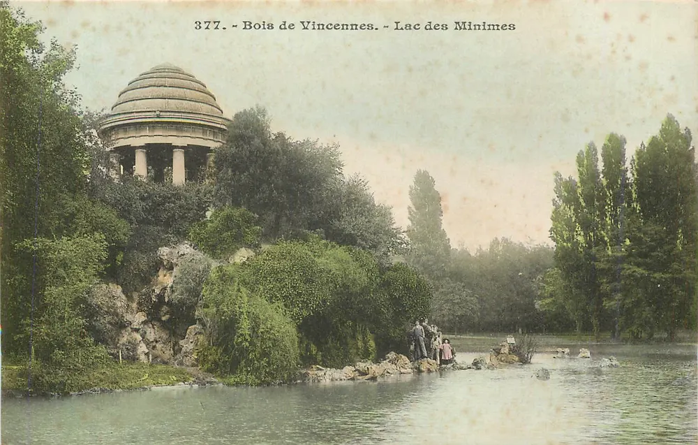 Bois de Vincennes - Lac des Minimes — n° de série 377 - Recto