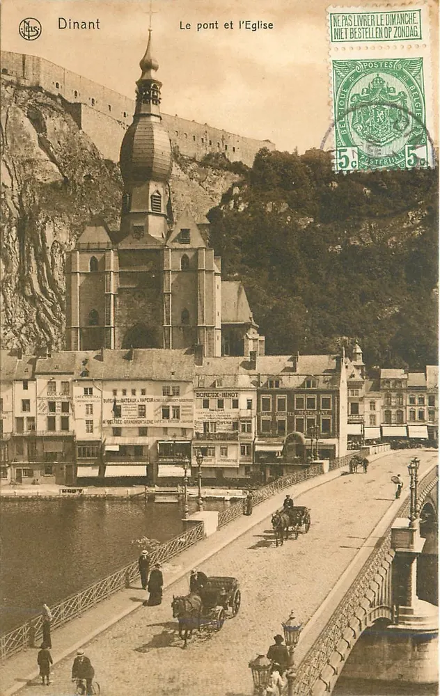 Dinant — De brug en de Kerk — Nels, Brussel, Serie No. 8 - Voorkant