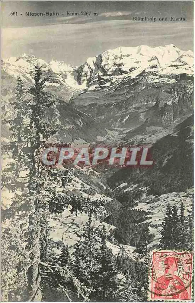निएसेन-बाहन - कुल्म 2367 मीटर — ब्लुम्लिसाल्प और किएंटल — वरलैग ब्रिएंज़ - आगे