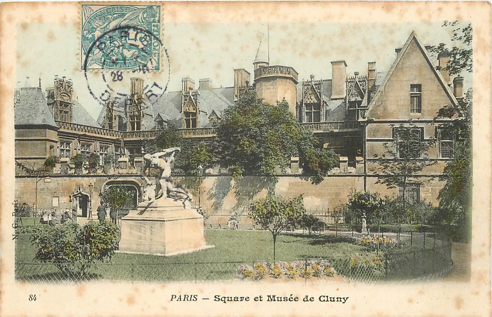 PARIS — Square e Museu de Cluny — N.G. Paris, n°84 - Frente