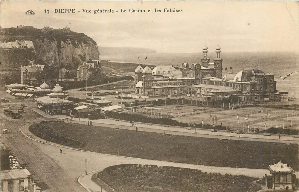 Dieppe - Allgemeiner Blick - Das Casino und die Klippen - Vorderseite
