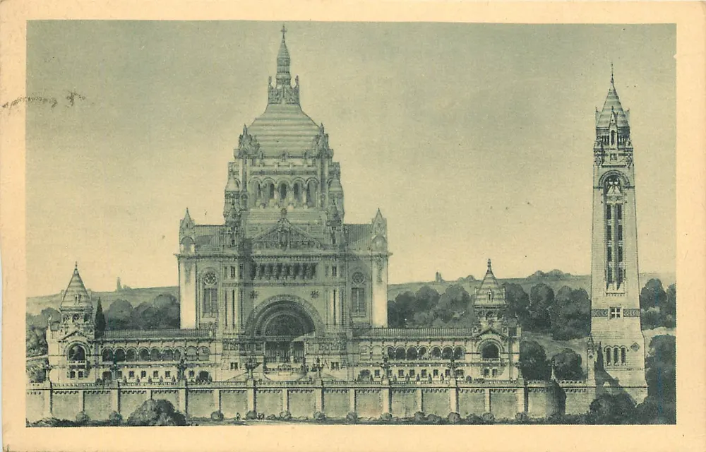Basilique de Lisieux — Vue Générale du Projet — Éditions C.B.S.T. - Recto