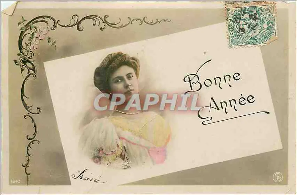 Jovem mulher — Boa Ano — editor S. n° 1643 - Frente