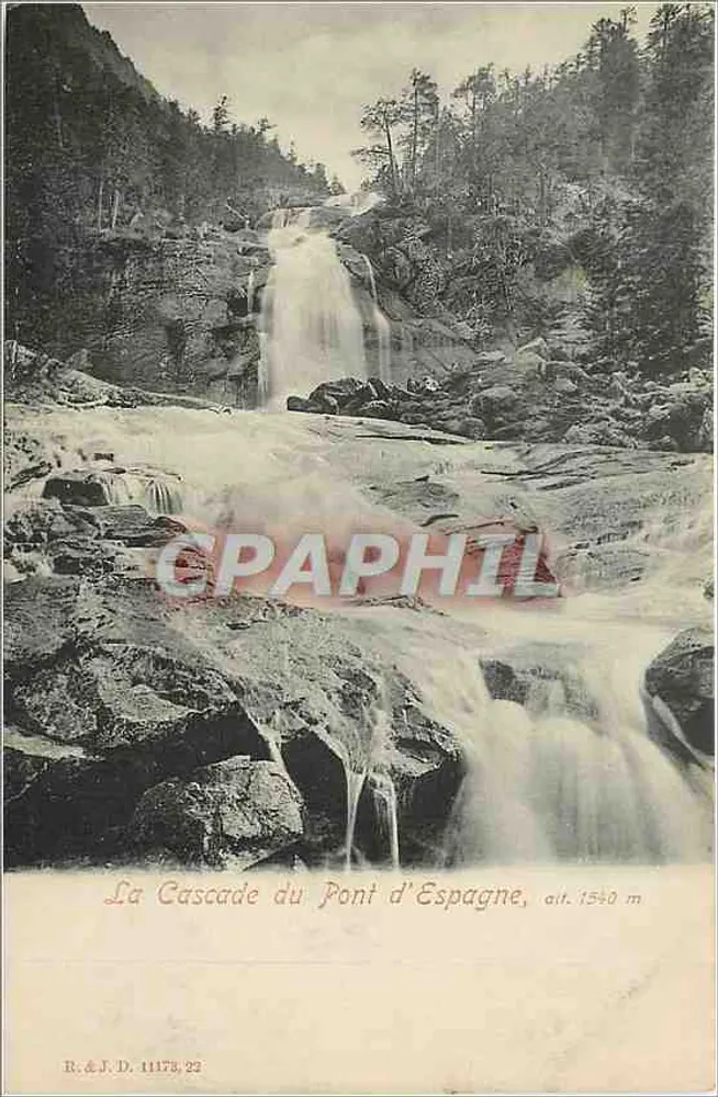 A Cascata do Ponte d'Espagne — alt. 1540 m — R.&J.D. 11173 22 - Frente