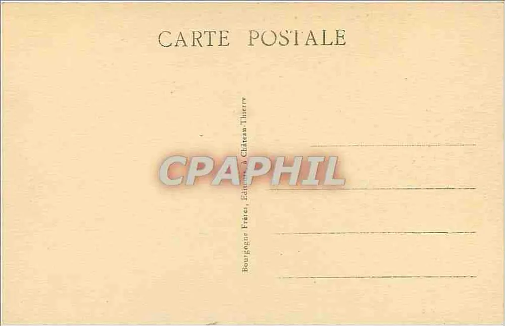 PierreFonds (Oise) — O Castelo (Lado Sudoeste) — Bourjogne Frères, Editores, Château-Thierry - Verso