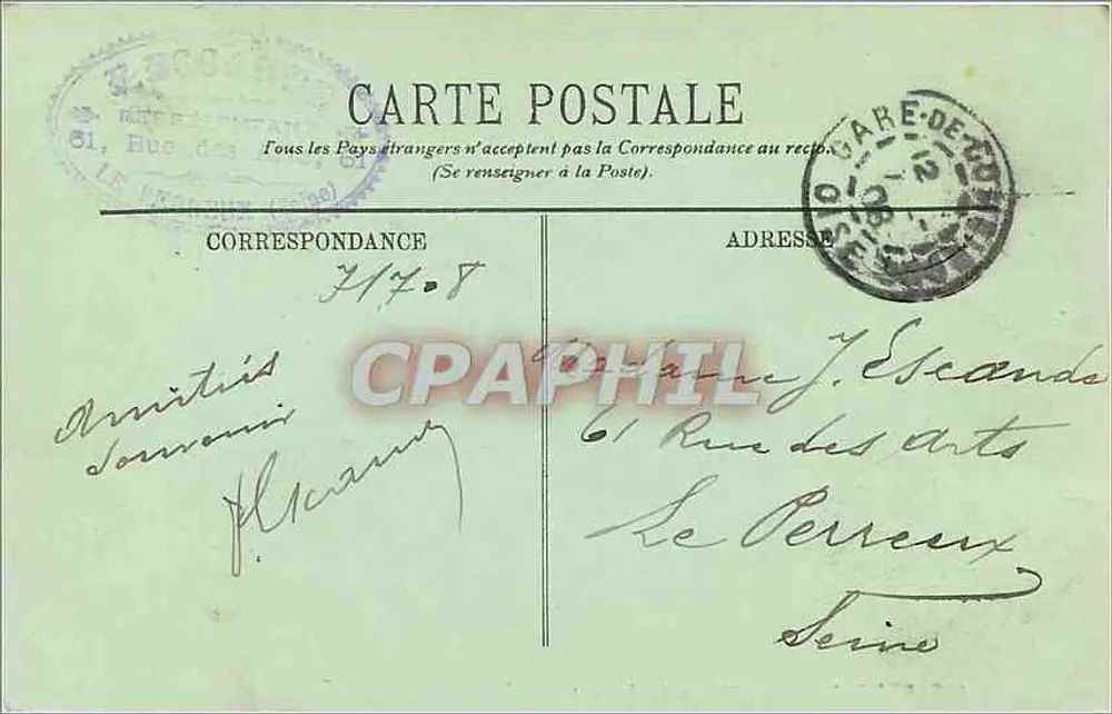 Pierrefonds — O Castelo (lado Norte) — LL. - Verso