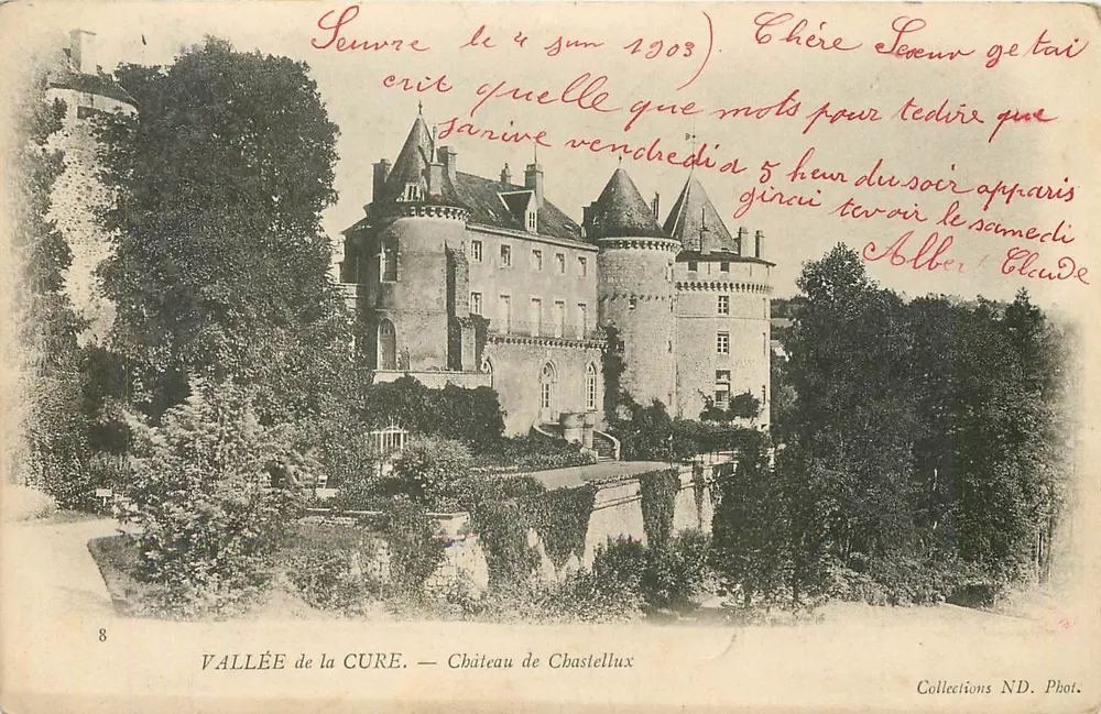 Vale da Cure — Castelo de Chastellux — Coleções ND. Fot. - Frente