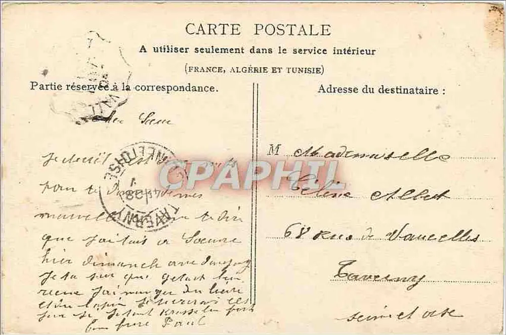 Les Ponts de Pierre-Perthuis und das Tal der Cure (im Avallonnais) — Cliché V. — Sammlung J. D., in Sens - Rückseite