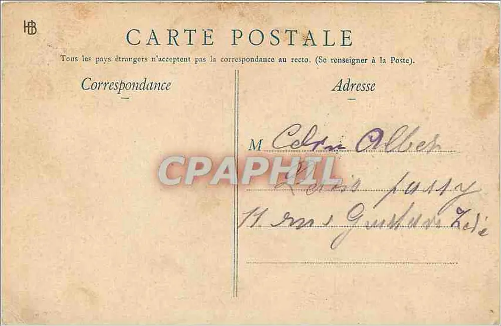 Bordeaux la nuit, Porte de la Grosse Cloche — Henry Guillier, éditeur, Libourne - Verso
