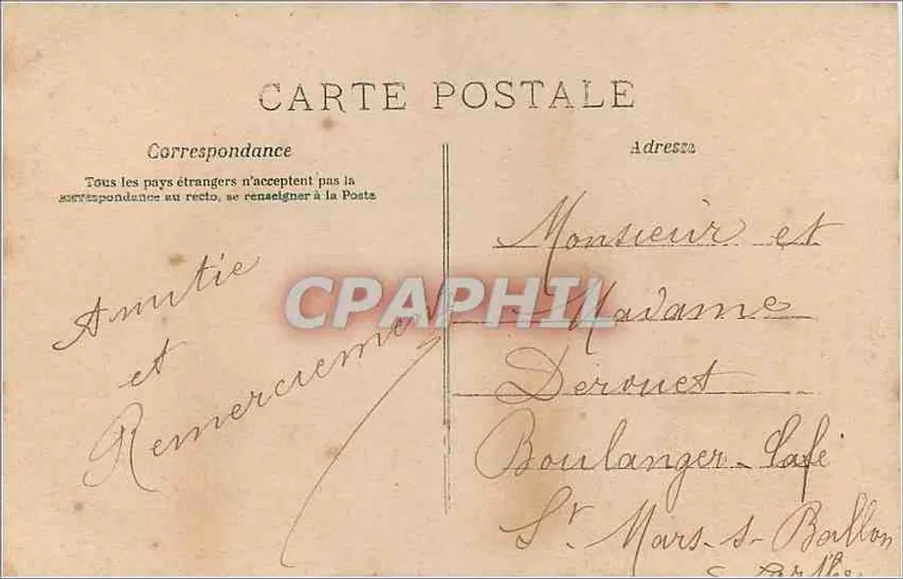 Menina com hibisco — editor J.L.C., n° 1134 - Verso