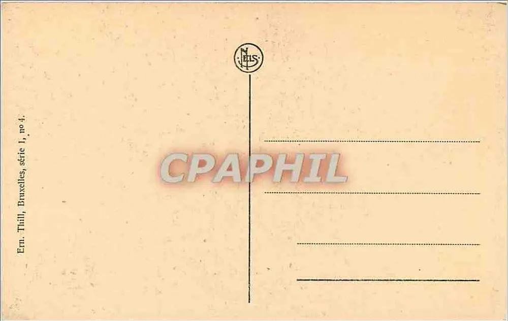 Menino Pisando — Bruxelas — Editor Thill, n° 4 - Verso