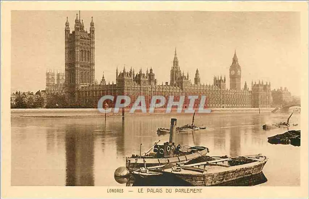 Londra — Il Palazzo del Parlamento — Braun & Cie, Imp. Édit. Arch. - Recto