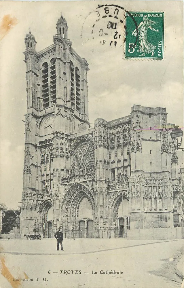 Troyes — A Catedral — Coleção T.G. - Frente