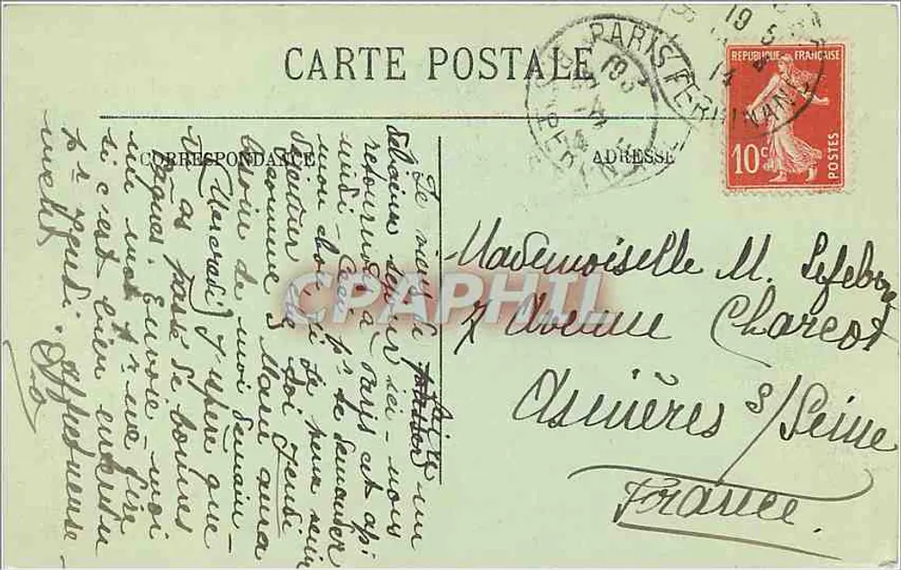 Fontainebleau — La Forêt — La Mare aux Pigeons — LL. — N° 221 - Verso