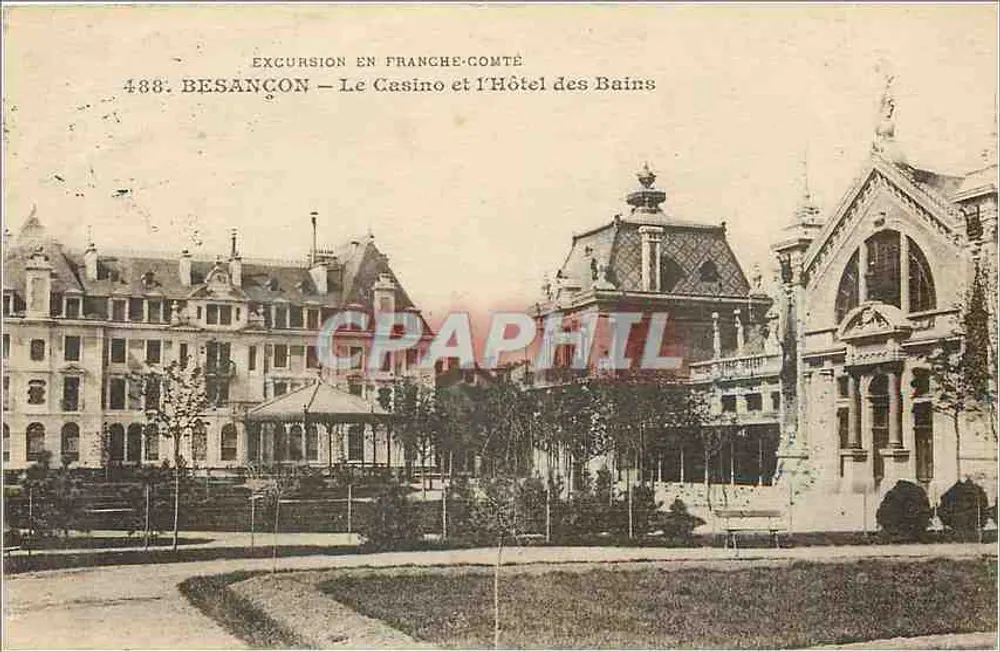 Besançon — Le Casino et l'Hôtel des Bains — Excursion en Franche-Comté - Recto