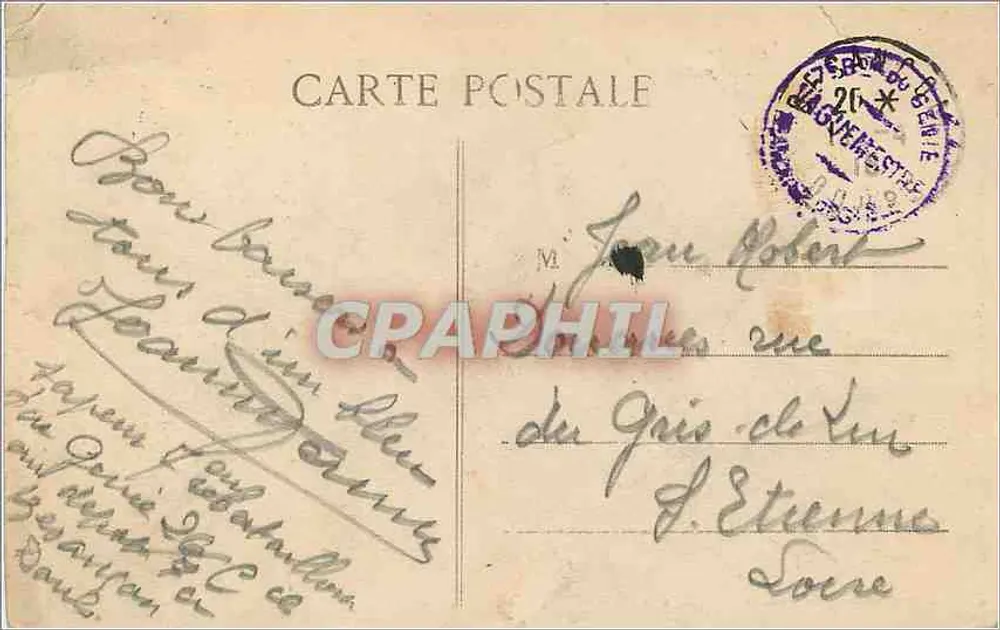Besançon — Porte Taillee — O Doubs — Excursão na Franche-Comté — Ed. Le Galllard-Prêtre - Verso