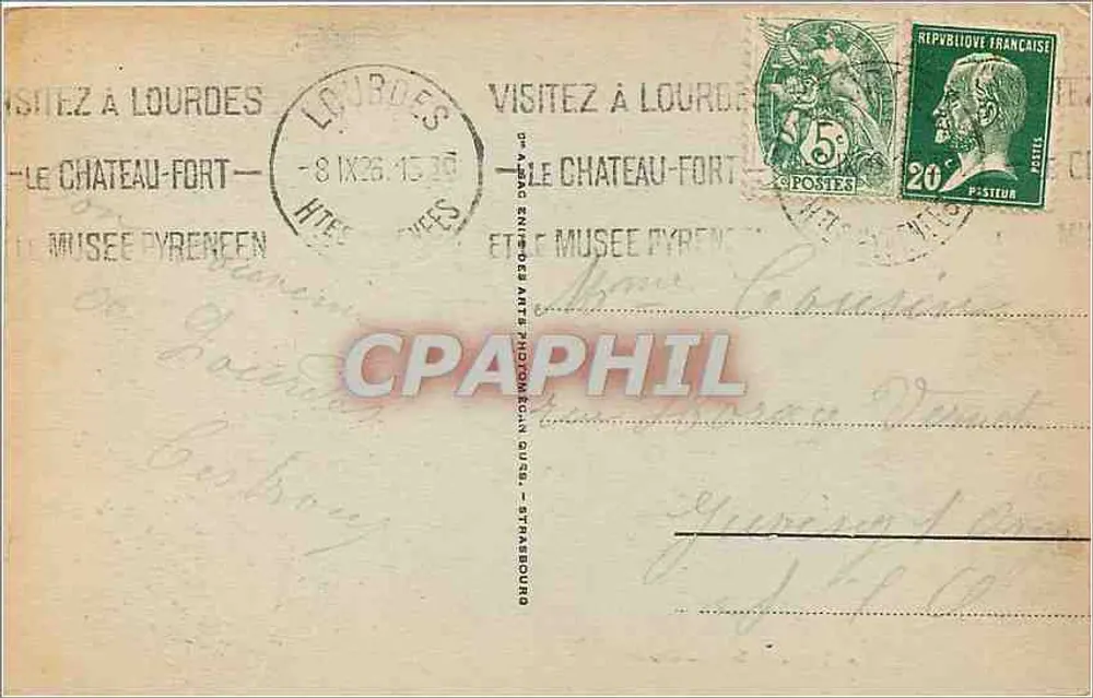Lourdes - A Gruta — editor Gostil, n° 160 - Verso