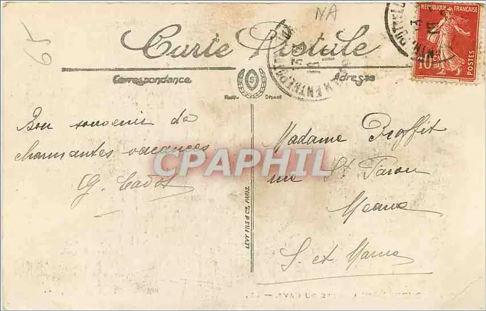 Lourdes — De val van de Gave — LL. — Paleis van het Rosarium - Achterkant