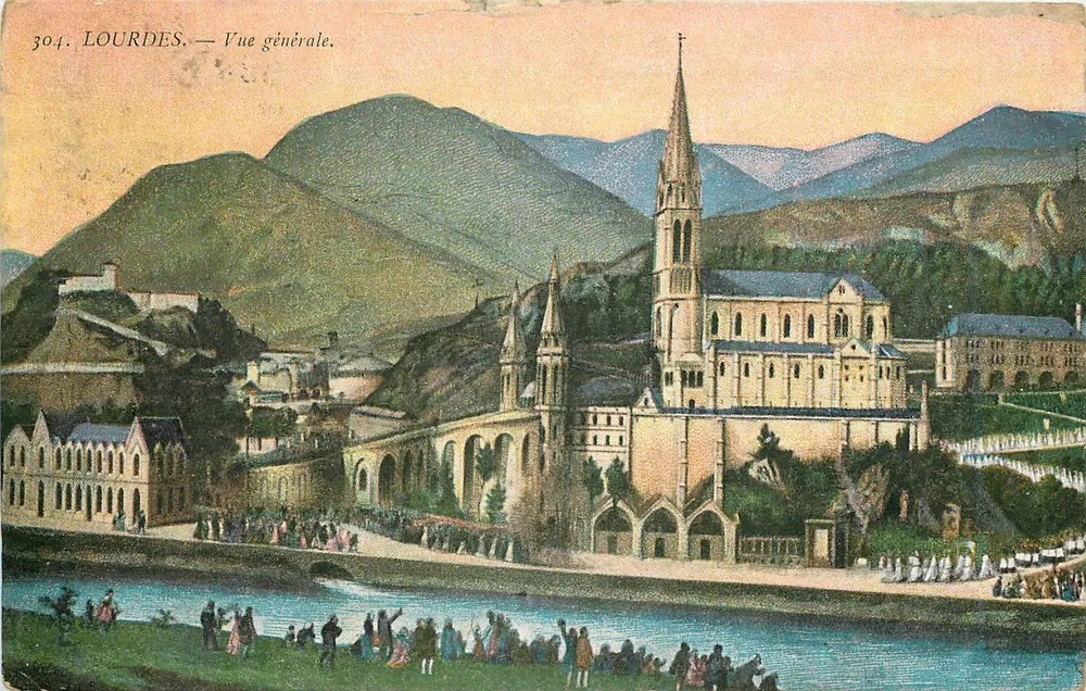 Lourdes — Vista geral. — Edição F. Viren, n° 304 - Frente