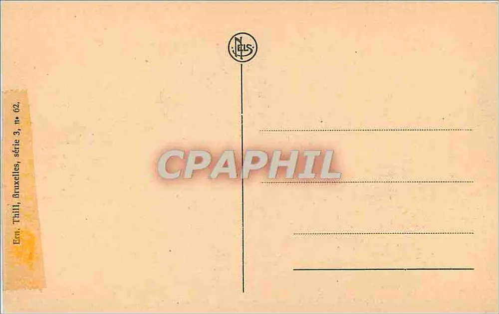 Gand - Le Béguinage : un ouvroir — Éditeur Thill, serie 3, n° 62 - Verso