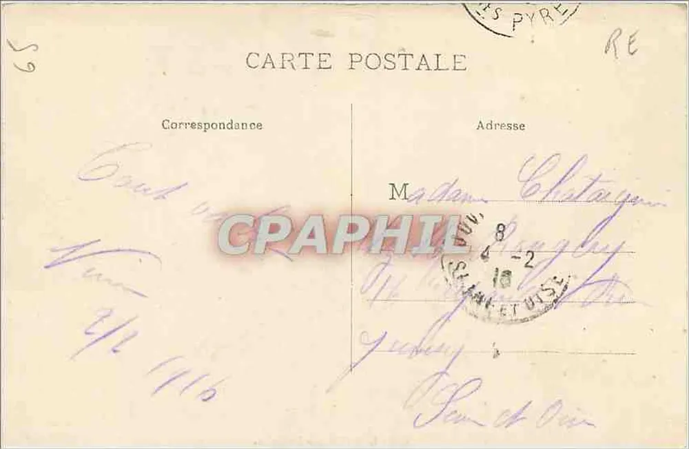 LOURDES - A Gruta — vista da gruta de Massabielle com peregrinos — editor MTG, n° 624 - Verso