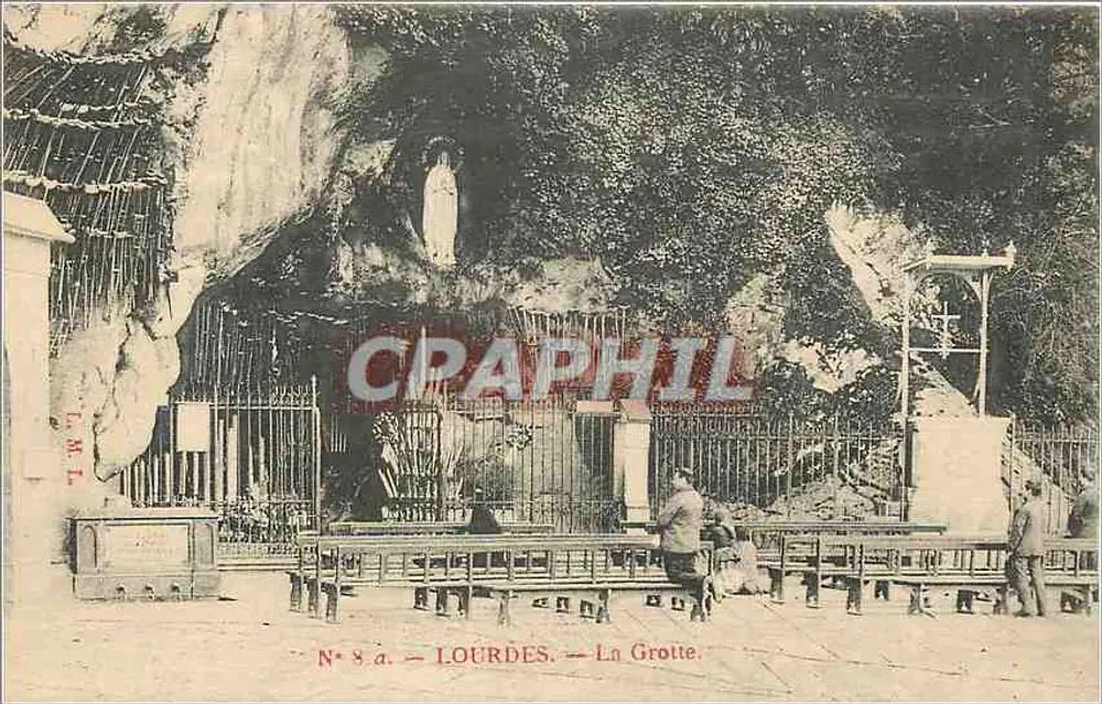 Lourdes — A Gruta — L.M.L. N° 8.a - Frente