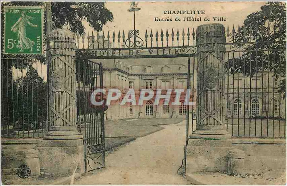 चम्प्लिट - महानगर प्रवेश द्वार - प्रकाशक: W. सिमोनेट - आगे
