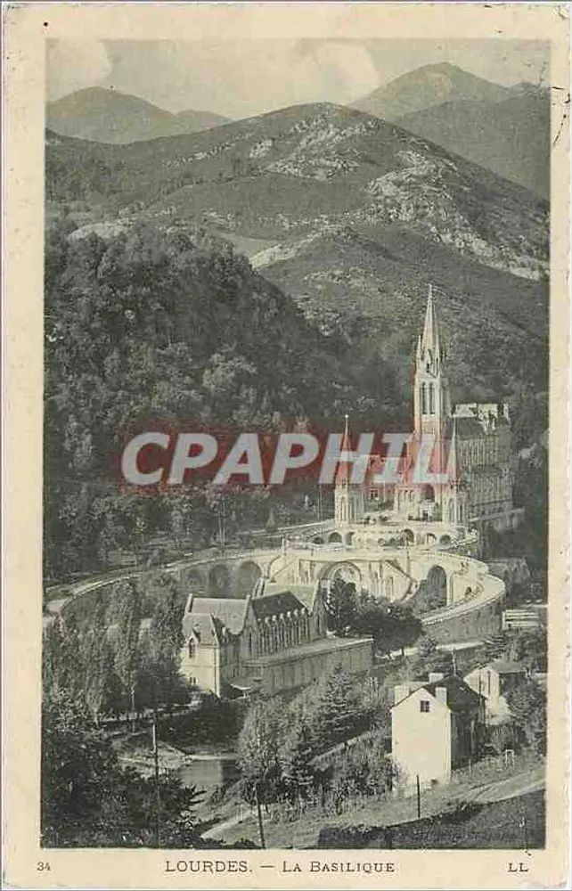 Lourdes — A Basílica — LL n°34 - Frente