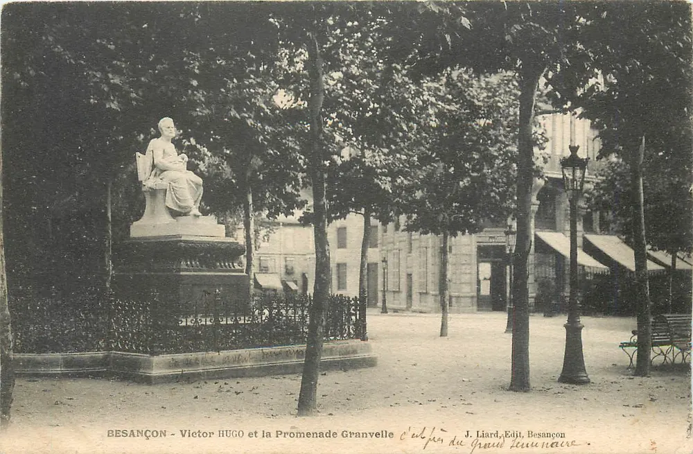 Besançon - Victor Hugo und die Promenade Granvelle — J. Liard, Verlag Besançon - Vorderseite