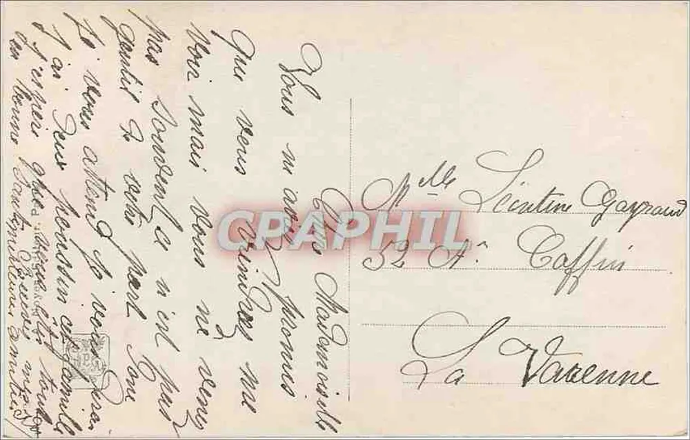 Retorno dos campos — Salon 1912 — G. Fmez — A.F. 1551 — Editor A.F. - Verso