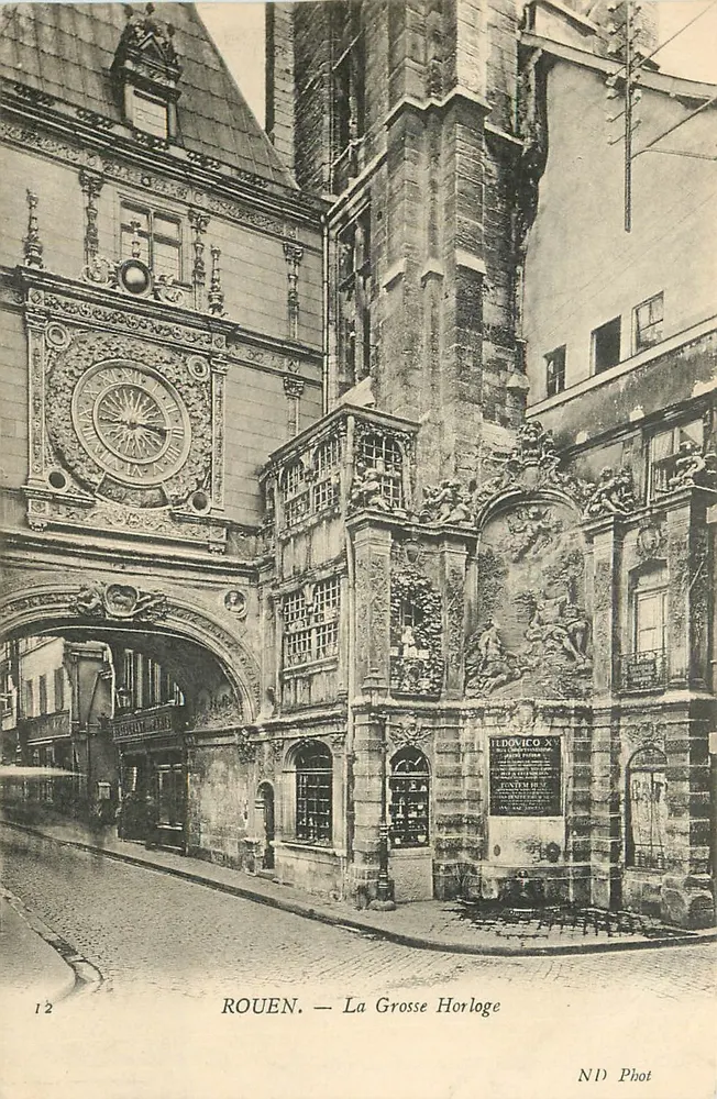 Rouen — A Grande Relógio — ND Phot - Frente