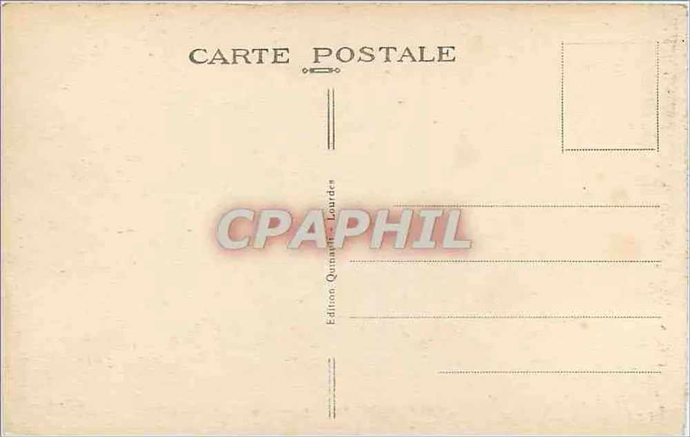 Le Cirque et le Pont de Brioule — Gavarnie — Édition Quinault, Lourdes, n° 224 - Verso