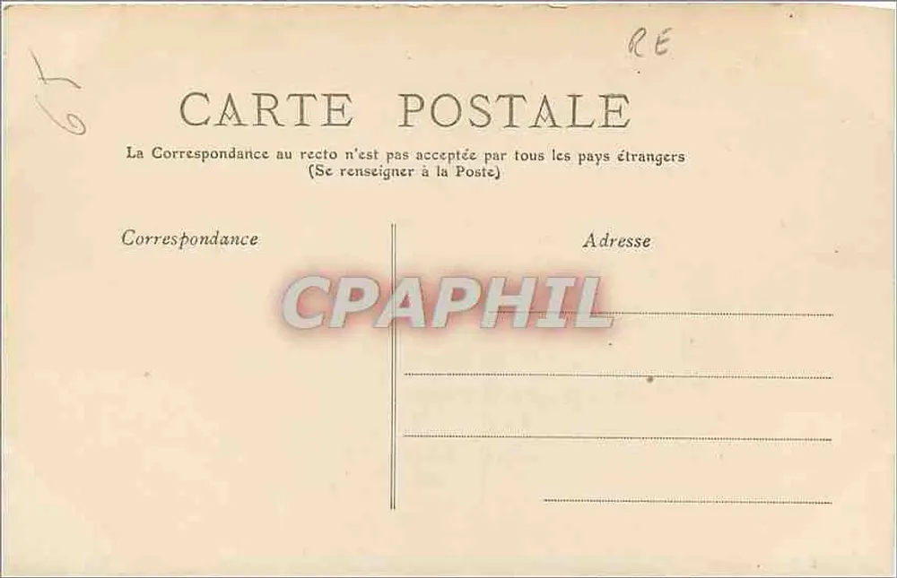 Lourdes - O Calvaire Breton — editor E. Frioux, n° 25 - Verso