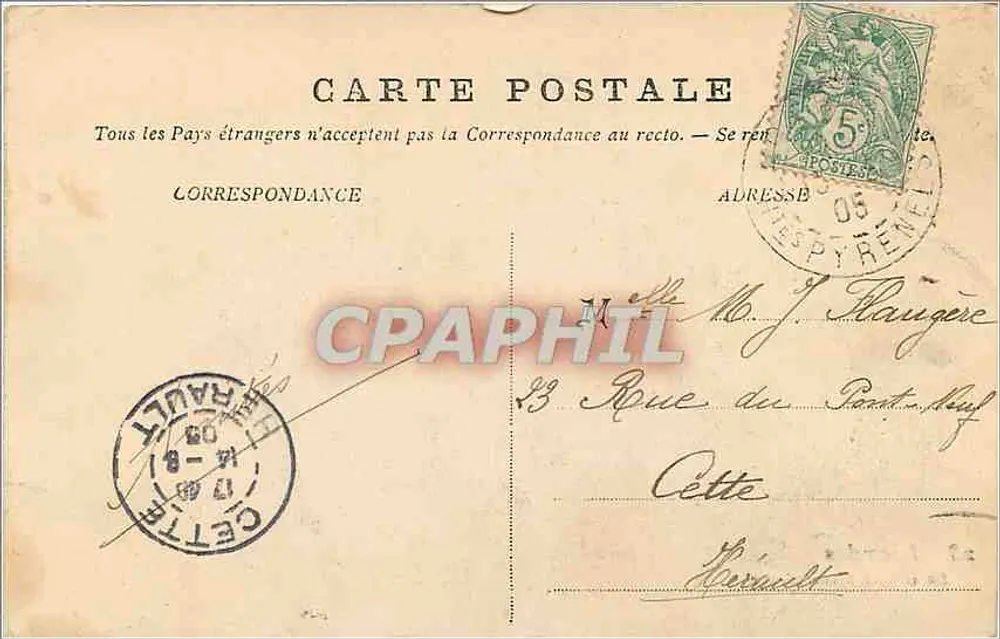 Lourdes — A Gruta Milagrosa — Henri Boulon, n°28 - Verso