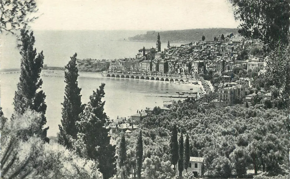 Menton — Vista geral — L. Gilletta, NICE - Frente