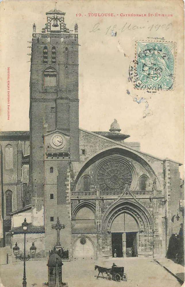 Toulouse - Catedral de São Etienne — Fototipo Langouche Frères Toulouse, n°19 - Frente