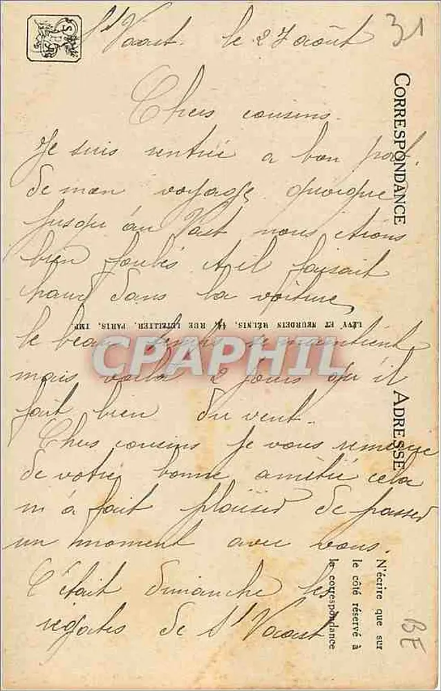 Luchon - Parc des Quinconces. Cain e Abel, por Mengère — LL - Verso