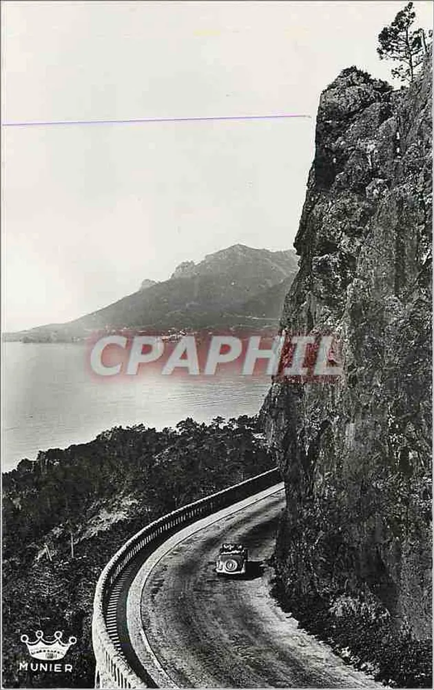 La Corniche d'Or — Route du bord de mer entre Théoule et Le Trayas — Éditions d'Art Munier - Recto