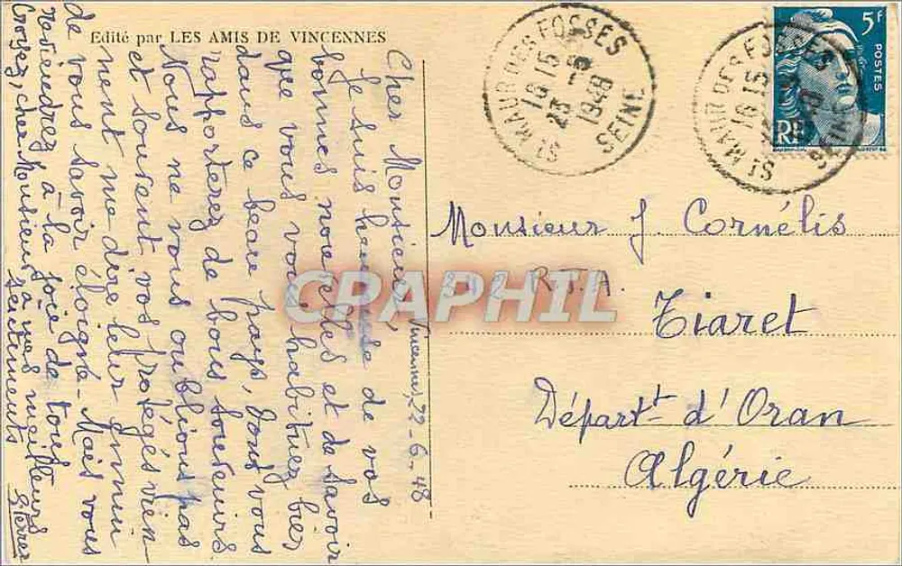 Vincennes - Le Rempart Est et la porte de communication — Éditée par LES AMIS DE VINCENNES, n°6 - Verso