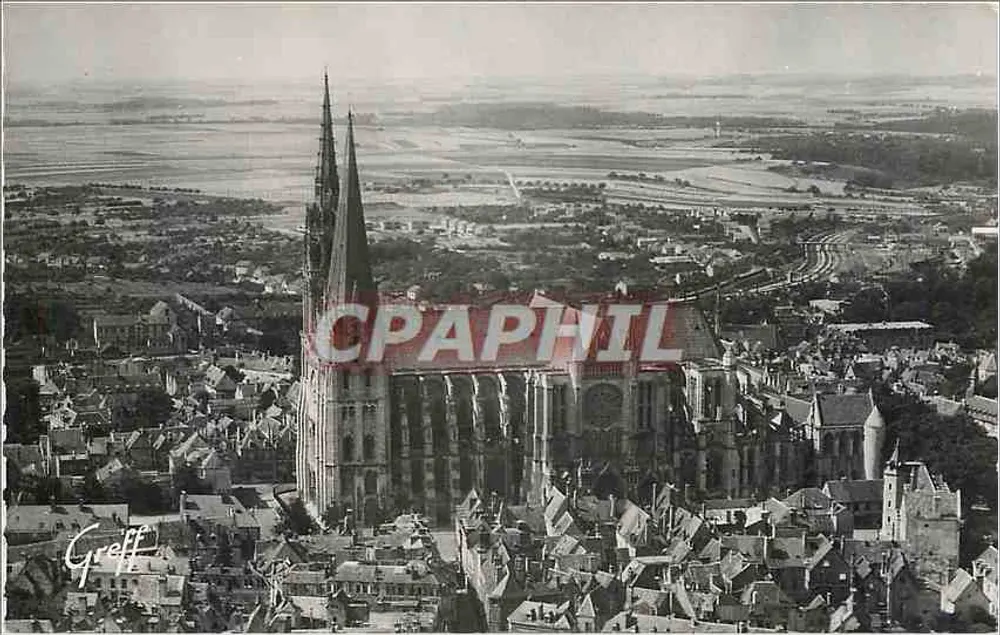 Chartres - A Catedral vista de avião — GRIFF, editor - Frente