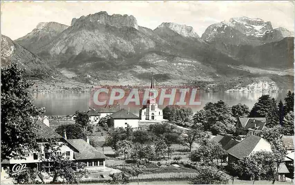 Lac d'Annecy — Algemene uitzicht op Sévrier — Réal-Photo - Voorkant