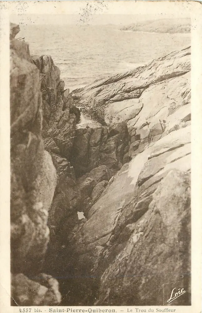 Saint-Pierre-Quiberon — O Buraco do Sopro — Loïc, n° 4557 bis - Frente