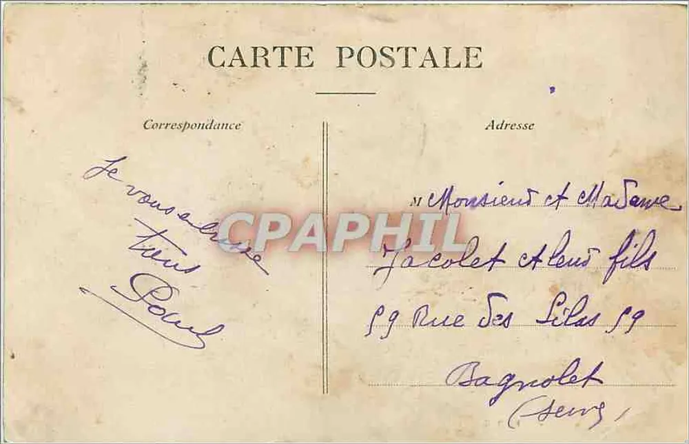 Orléans — A Rue de la République, A Estação e os Hotéis — Ed. H. C. n° 556 - Verso