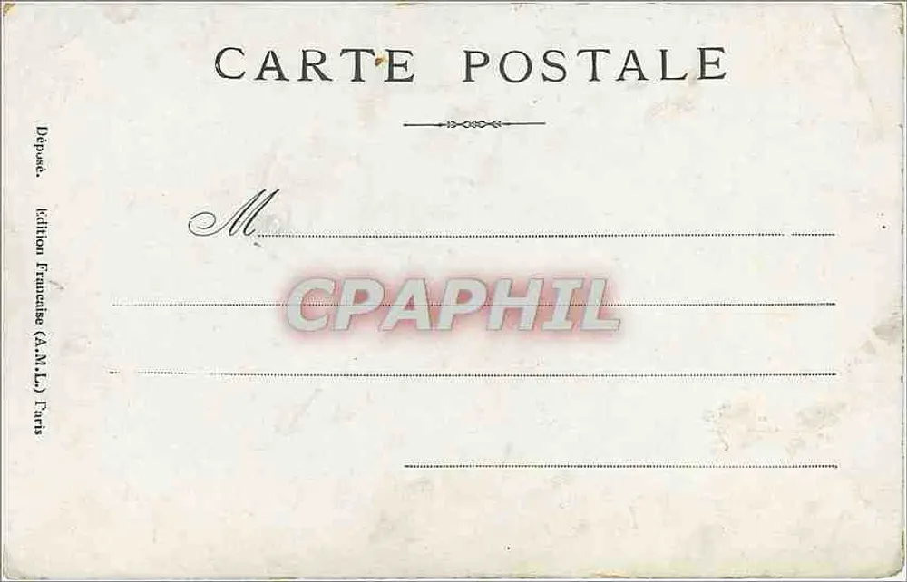 Monumento de Gambetta — inaugurado em Bordeaux em 25 de abril de 1915 — edição francesa (A.M.L.) - Verso