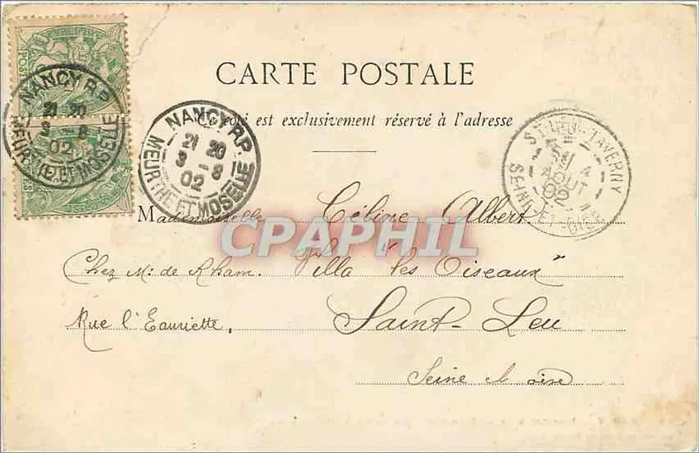 Nancy - Hémicycle de la Carrière - Palais du Gouvernement - Maison des Magasins Réunis - Rückseite