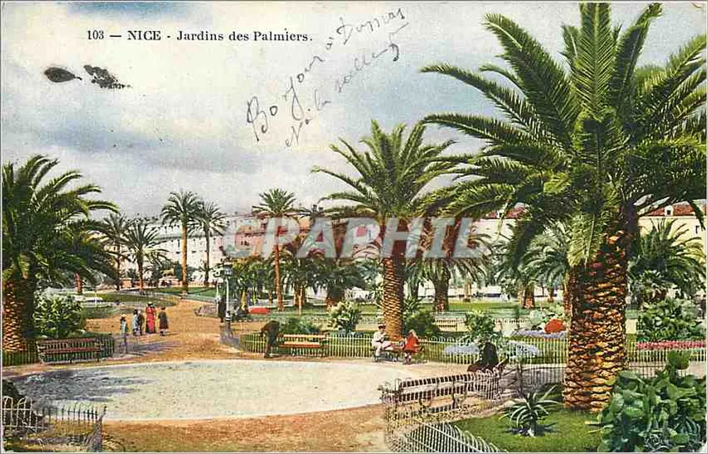 Nice - Jardins dos Palmier — Edição Giletta, n°103 - Frente