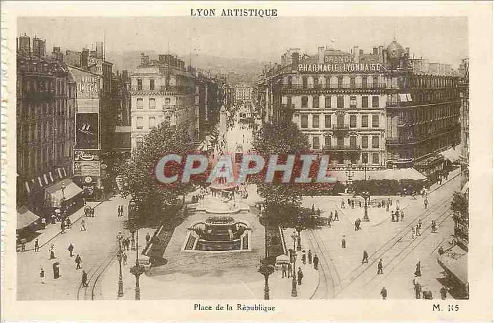 जनता के स्क्वायर — लियोन — प्रकाशक Lyon Artistique, संख्या M. 115 - आगे