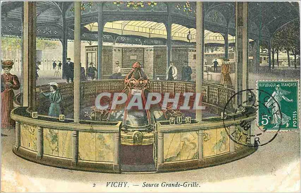 Vichy — Fonte Grande-Grille — Editor não identificado, n° de série 2 - Frente
