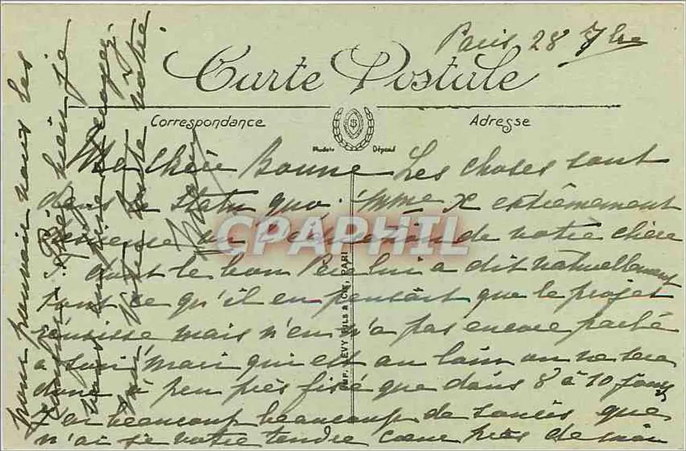 Versailles — Le Château pris de l'Hôtel de Ville — LL - Verso