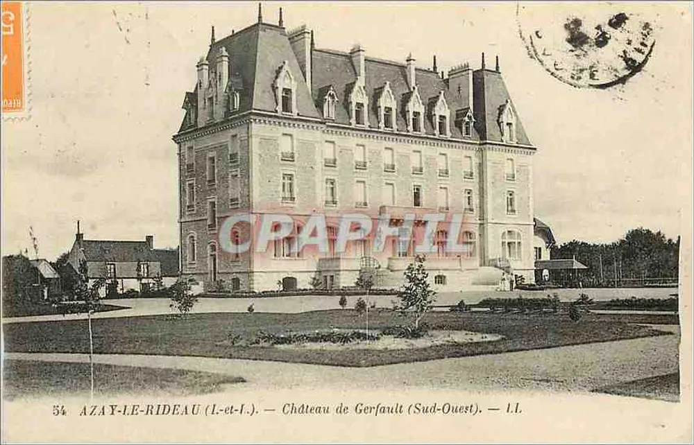 Azay-le-Rideau (Loir-et-Cher) — Schloss Gerfault (Südwest) — I.I. - Vorderseite
